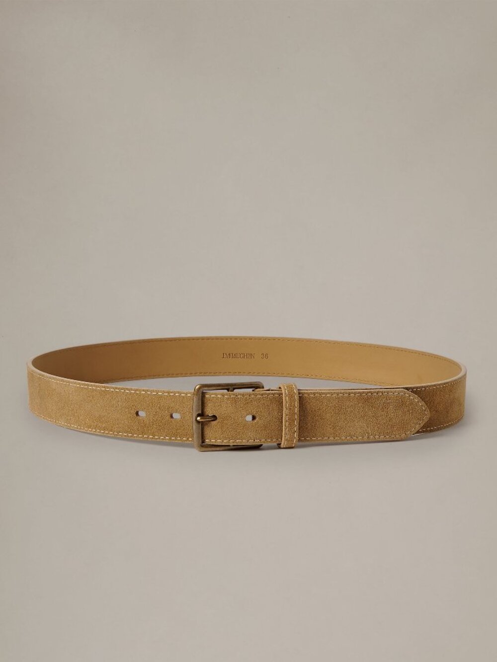 J McLaughlin Suede Belt - Sand NEW